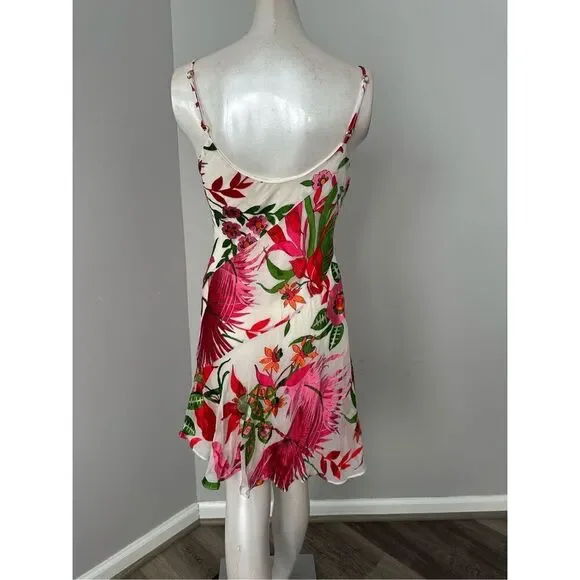 CULT GAIA Zarima floral-print devoré-chiffon silk-blend mini slip dress S $518